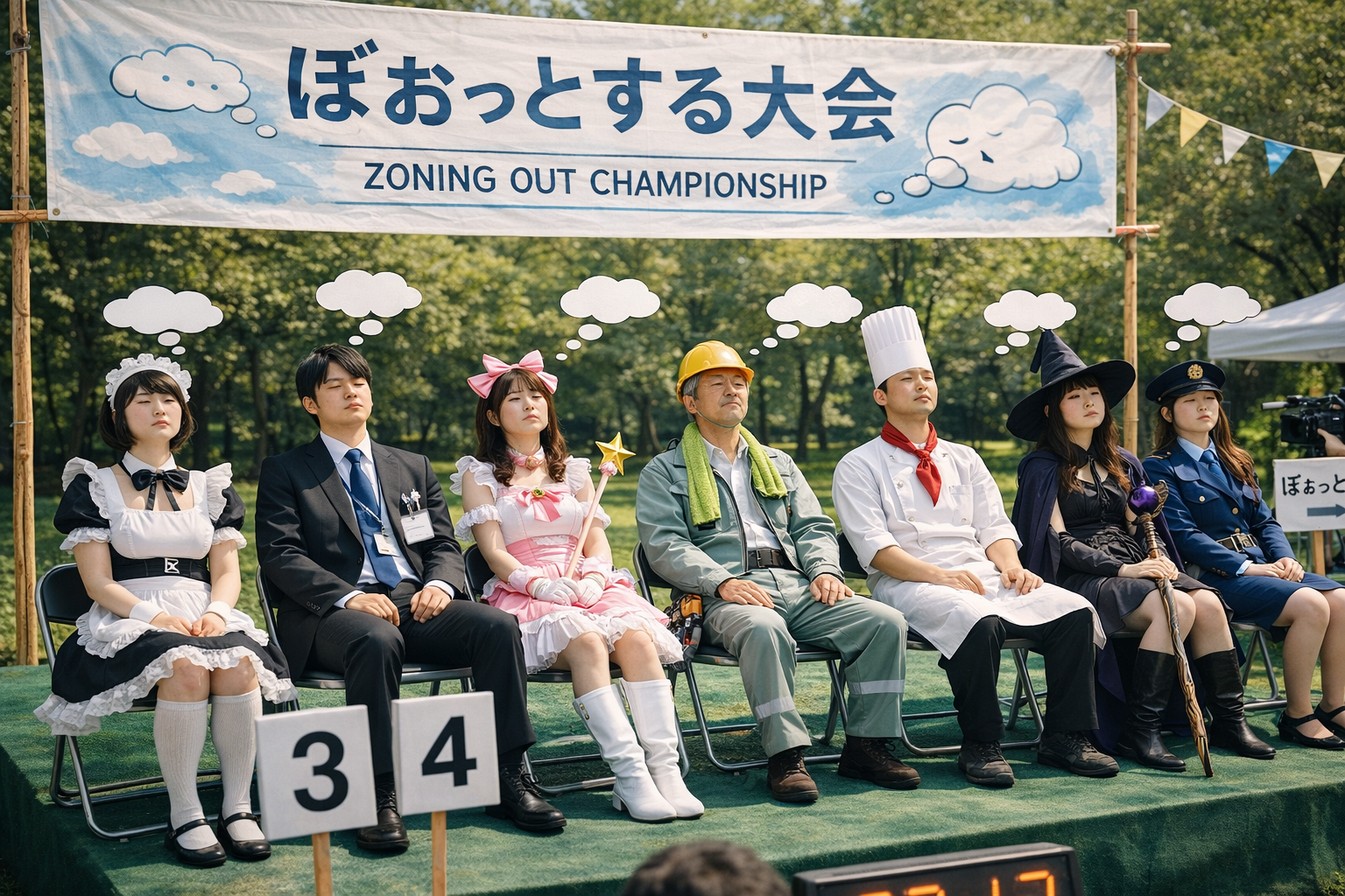 ぼぉっとする大会イメージ